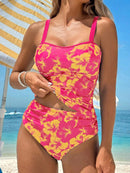 Tankini Feminino Decote Halter e parte inferio de Cintura Alta - Daniela