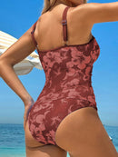 Tankini Feminino Decote Halter e parte inferio de Cintura Alta - Daniela