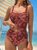 Tankini Feminino Decote Halter e parte inferio de Cintura Alta - Daniela