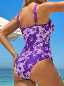 Tankini Feminino Decote Halter e parte inferio de Cintura Alta - Daniela