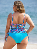 Tankini Feminino Sustentação com Aro, Franzido Cruzado na Frente - Salette. Plus Size