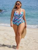 Tankini Feminino Sustentação com Aro, Franzido Cruzado na Frente - Salette. Plus Size