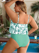 Tankini Feminino Top com Babados - Aleida. Plus Size