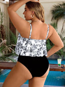 Tankini Feminino Top com Babados - Aleida. Plus Size