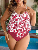 Tankini Feminino Top com Babados - Aleida. Plus Size