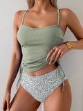Tankini Feminino com  Alças Ajustáveis - Lila