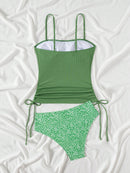 Tankini Feminino com  Alças Ajustáveis - Lila