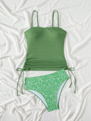 Tankini Feminino com  Alças Ajustáveis - Lila