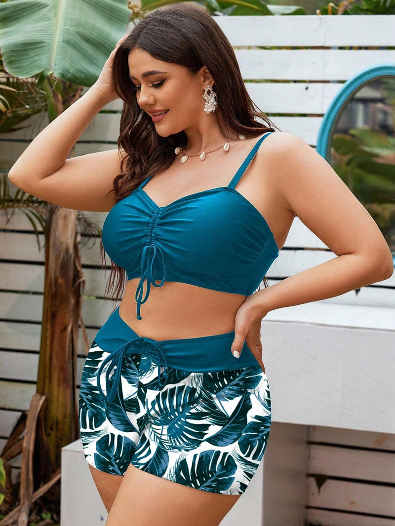 Tankini Feminino com Cordão no Busto - Zoe. Plus Size