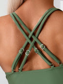 Tankini Feminino com Decote Transpassado Nas Costas - Rilary