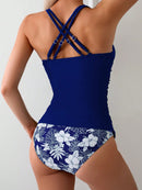 Tankini Feminino com Decote Transpassado Nas Costas - Rilary