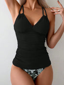 Tankini Feminino com Decote Transpassado Nas Costas - Rilary