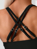 Tankini Feminino com Decote Transpassado Nas Costas - Rilary