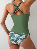 Tankini Feminino com Decote Transpassado Nas Costas - Rilary