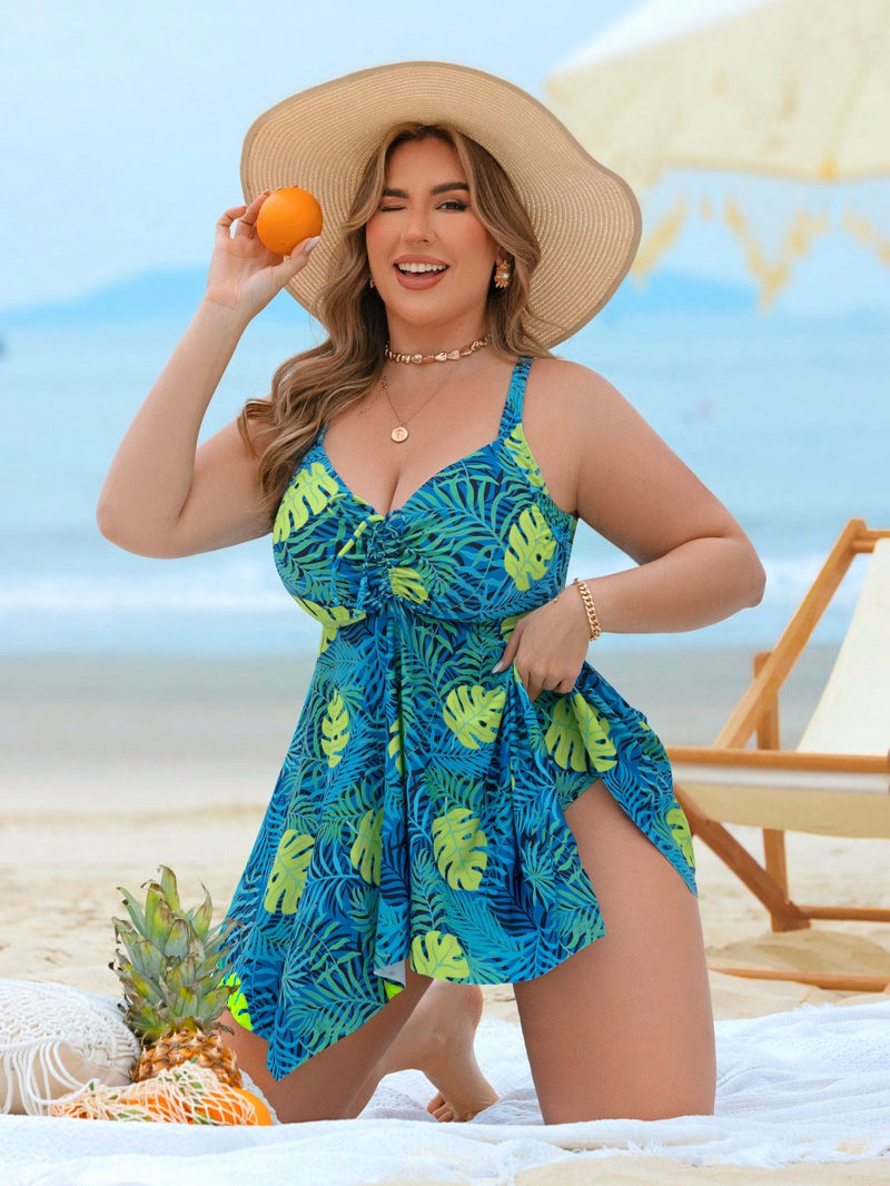 Tankini Feminino com Estampado Aleatório - Sami. Plus Size