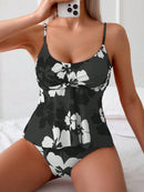 Tankini Feminino com Nó Trançado e Calcinha de Triângulo - Clara