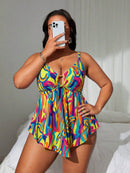 Tankini Feminino de 2 Peças Estilo Vestido - Cibele. Plus Size