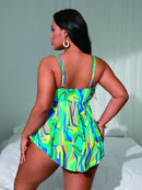 Tankini Feminino de 2 Peças Estilo Vestido - Cibele. Plus Size