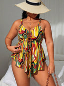 Tankini Feminino de 2 Peças Estilo Vestido - Cibele. Plus Size