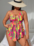 Tankini Feminino de 2 Peças Estilo Vestido - Cibele. Plus Size