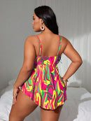 Tankini Feminino de 2 Peças Estilo Vestido - Cibele. Plus Size