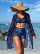 Tankini Feminino de 3 Peças com Amarração na Frente - Yasminie