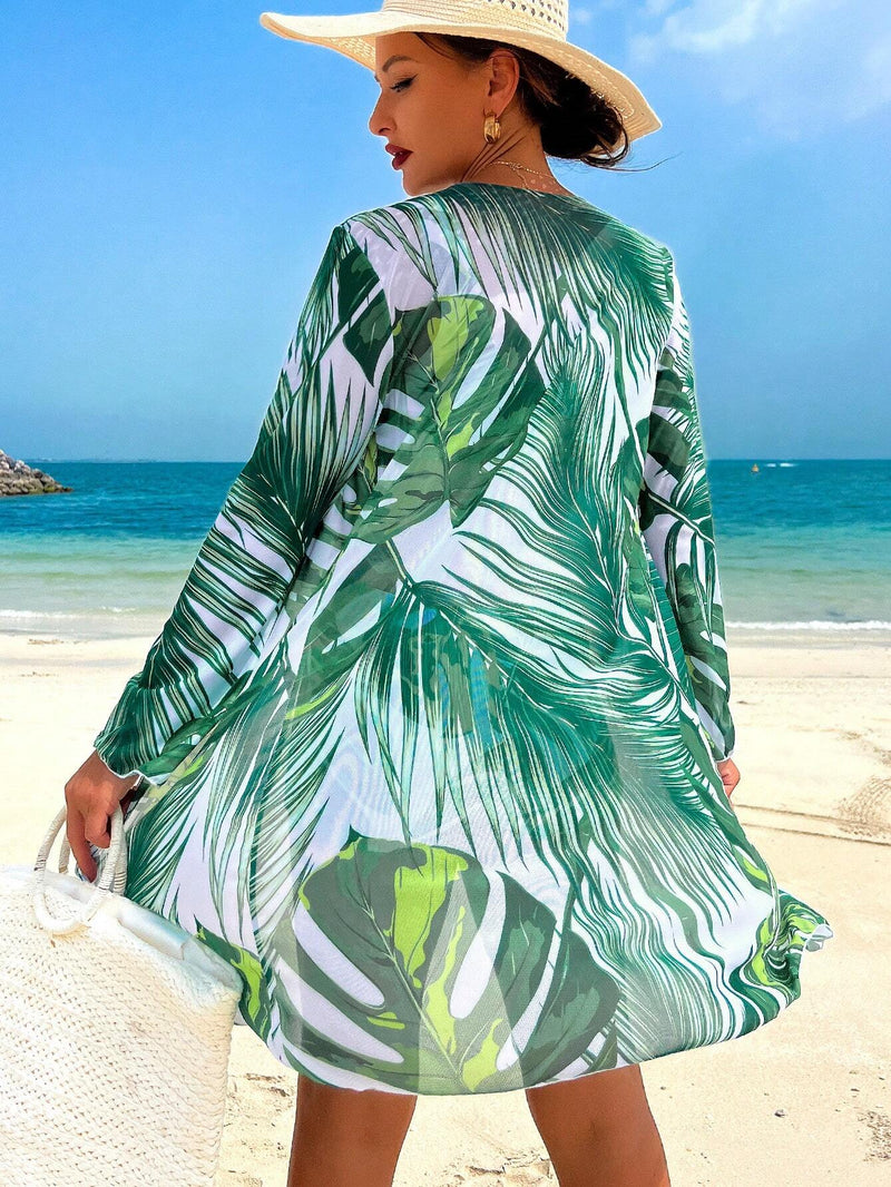 Tankini Feminino de 3 Peças com Amarração na Frente - Yasminie
