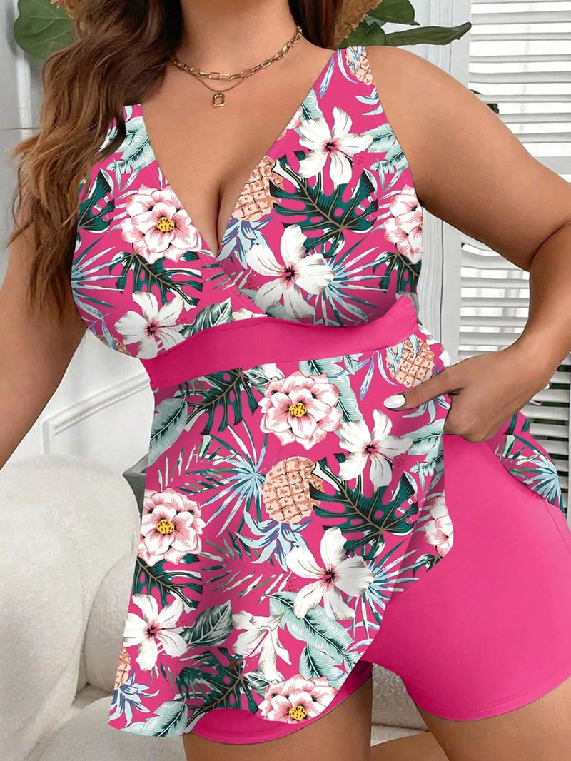 Tankini Feminino de Top e Shorts - Loiza. Plus Size
