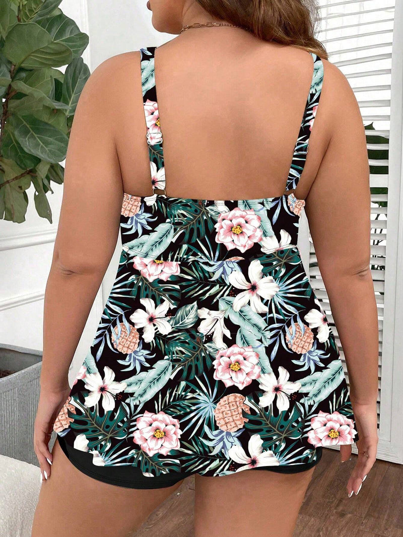 Tankini Feminino de Top e Shorts - Loiza. Plus Size