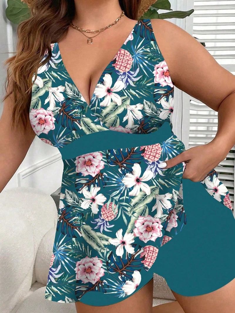 Tankini Feminino de Top e Shorts - Loiza. Plus Size