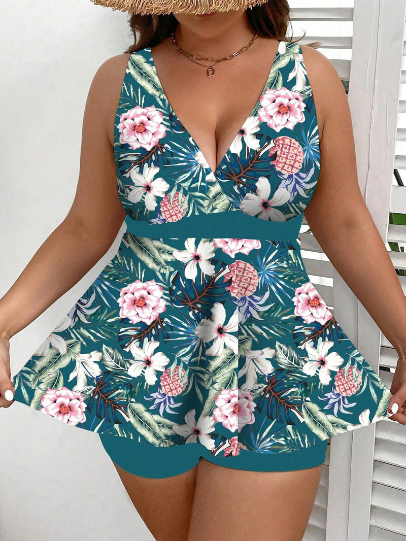 Tankini Feminino de Top e Shorts - Loiza. Plus Size