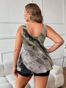 Tankini Feminino Estampado Tipo Batinha Arabela Plus Size