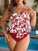 Tankini Feminino Top com Babados - Aleida. Plus Size