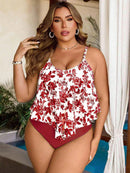 Tankini Feminino Top com Babados - Aleida. Plus Size