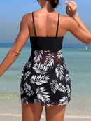 Tankini Feminino Alças Finas Estampado Génova