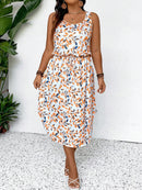 Vestido Feminino Havaiano comprimento Midi - Esme. Plus Size