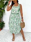 Vestido Feminino Havaiano comprimento Midi - Esme. Plus Size