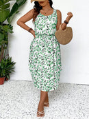 Vestido Feminino Havaiano comprimento Midi - Esme. Plus Size