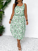 Vestido Feminino Havaiano comprimento Midi - Esme. Plus Size