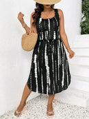 Vestido Feminino Havaiano comprimento Midi - Esme. Plus Size