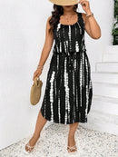 Vestido Feminino Havaiano comprimento Midi - Esme. Plus Size