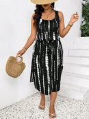 Vestido Feminino Havaiano comprimento Midi - Esme. Plus Size