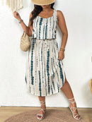 Vestido Feminino Havaiano comprimento Midi - Esme. Plus Size