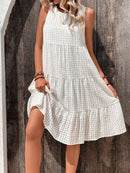 Vestido Feminino Sem Mangas e Barra com Babado - Ana Sofia