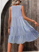 Vestido Feminino Sem Mangas e Barra com Babado - Ana Sofia