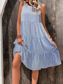 Vestido Feminino Sem Mangas e Barra com Babado - Ana Sofia