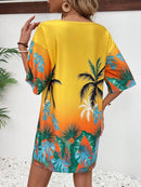 Vestido Feminino de manga curta solto - Virna