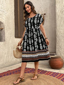 Vestido Feminino Xadrez Manga Curta Louiss