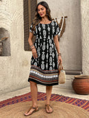 Vestido Feminino Xadrez Manga Curta Louiss