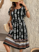 Vestido Feminino Xadrez Manga Curta Louiss